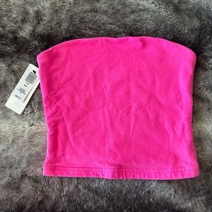 Neon pink TNA tube top XXS
